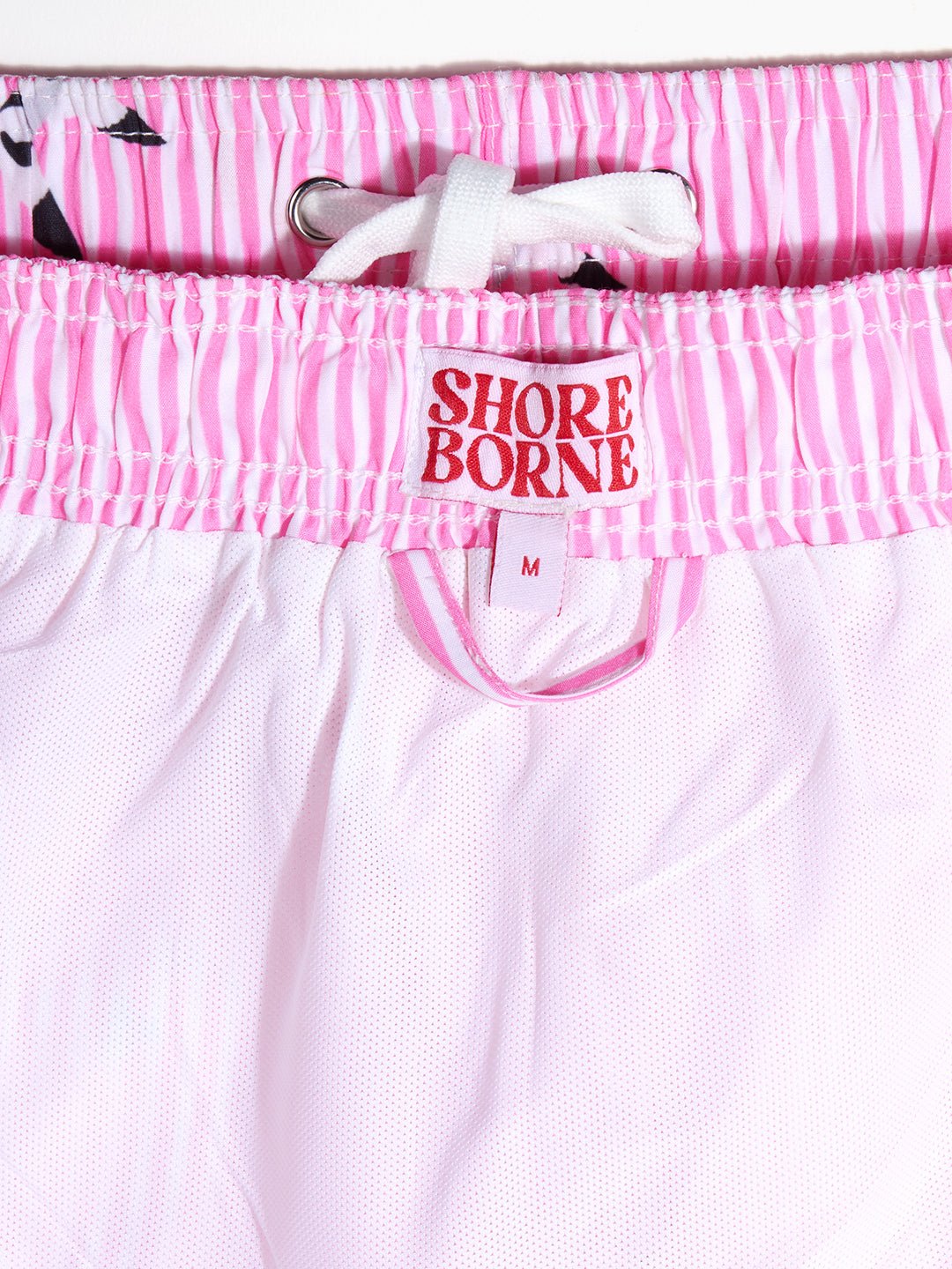 Men's Swim Shorts - Scooper Pink Stripes - Shore Borne