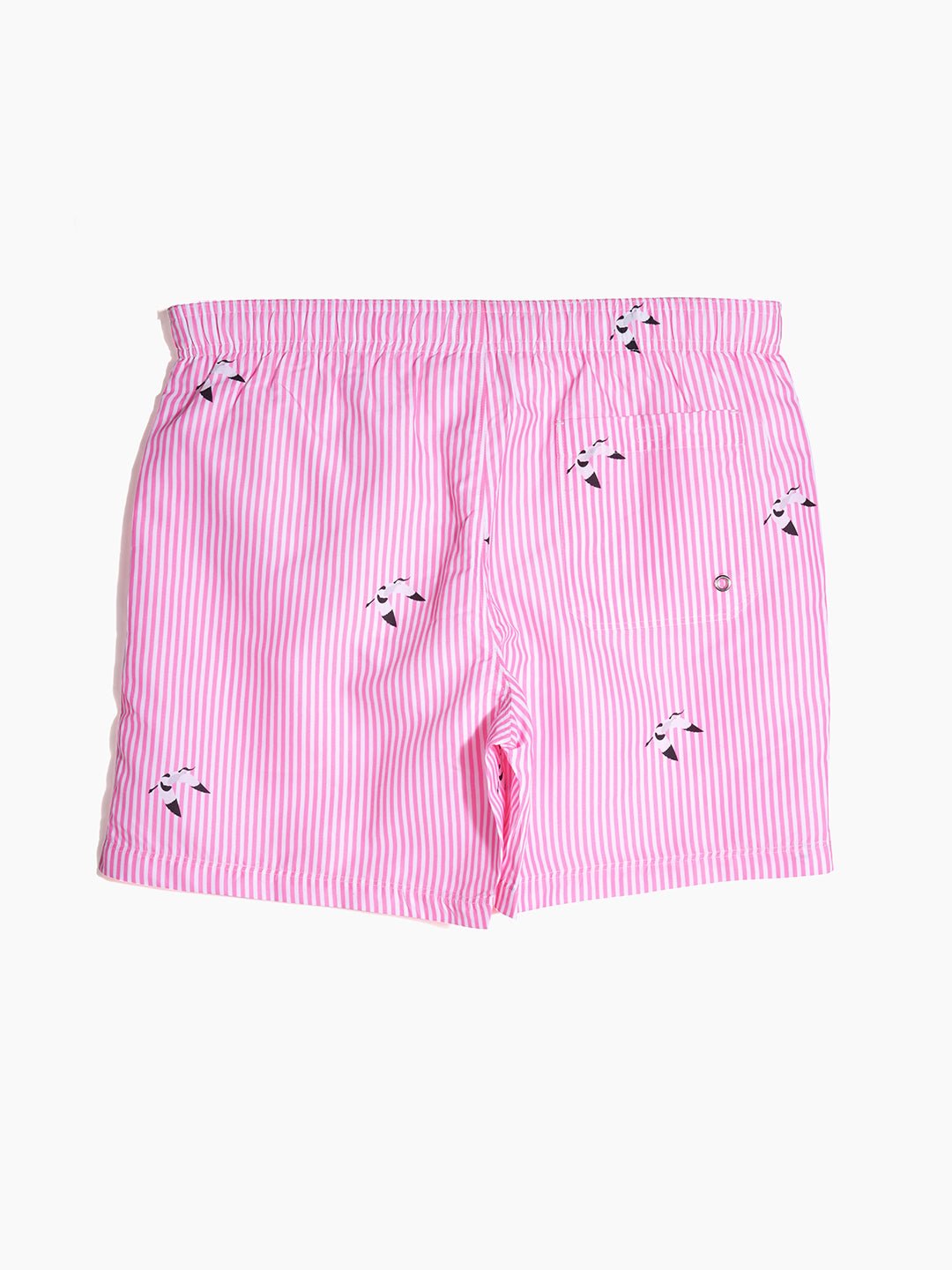 Men's Swim Shorts - Scooper Pink Stripes - Shore Borne